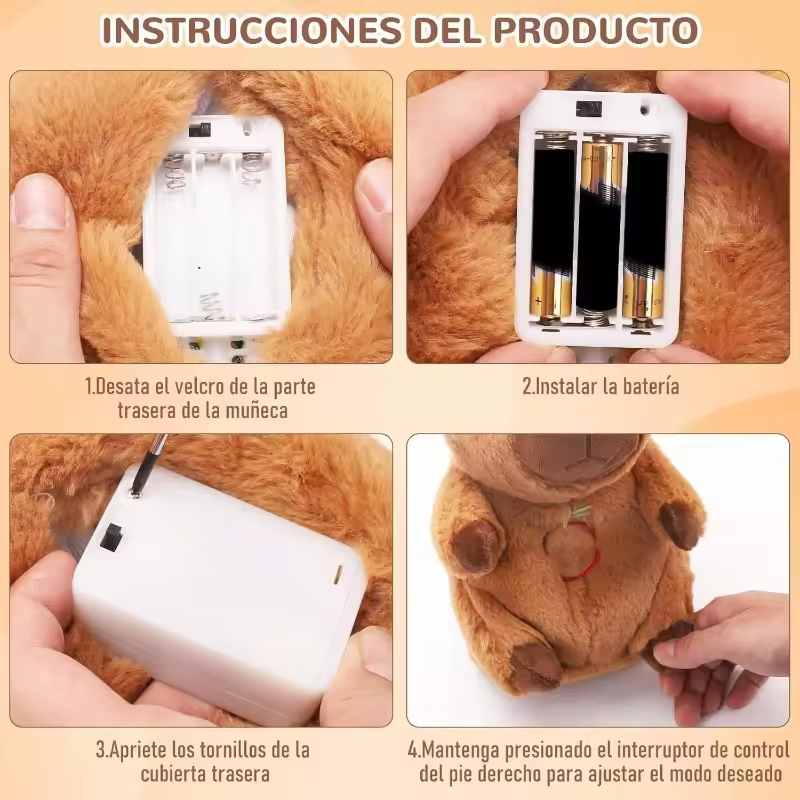 Peluche Capybara Anti Estrés